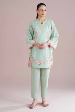 2 Piece - Embroidered Suit - PE26-235
