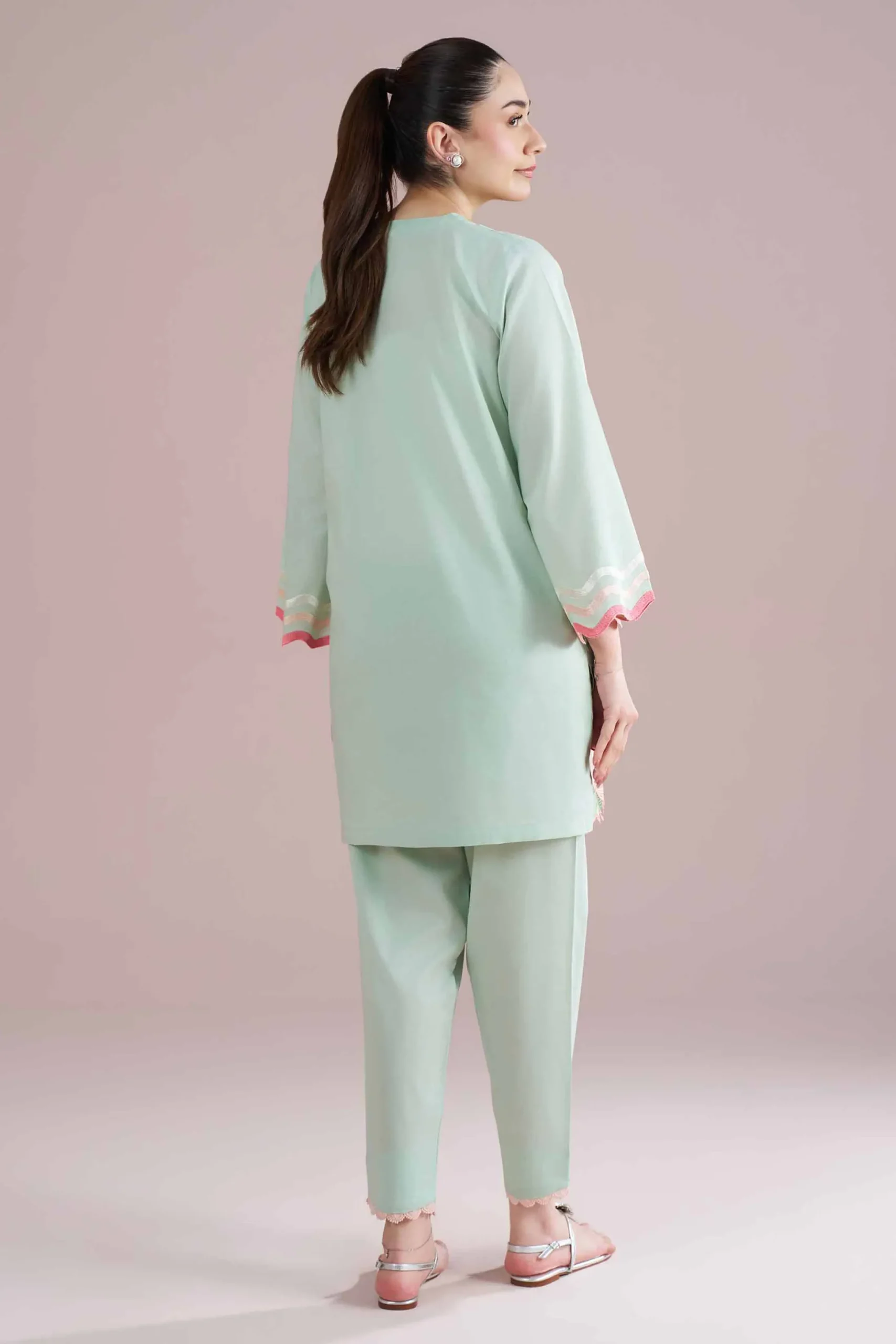 2 Piece - Embroidered Suit - PE26-235