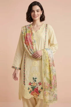 3 Piece - Embroidered Suit - PE26-318