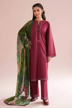 3 Piece - Embroidered Suit - PE26-66