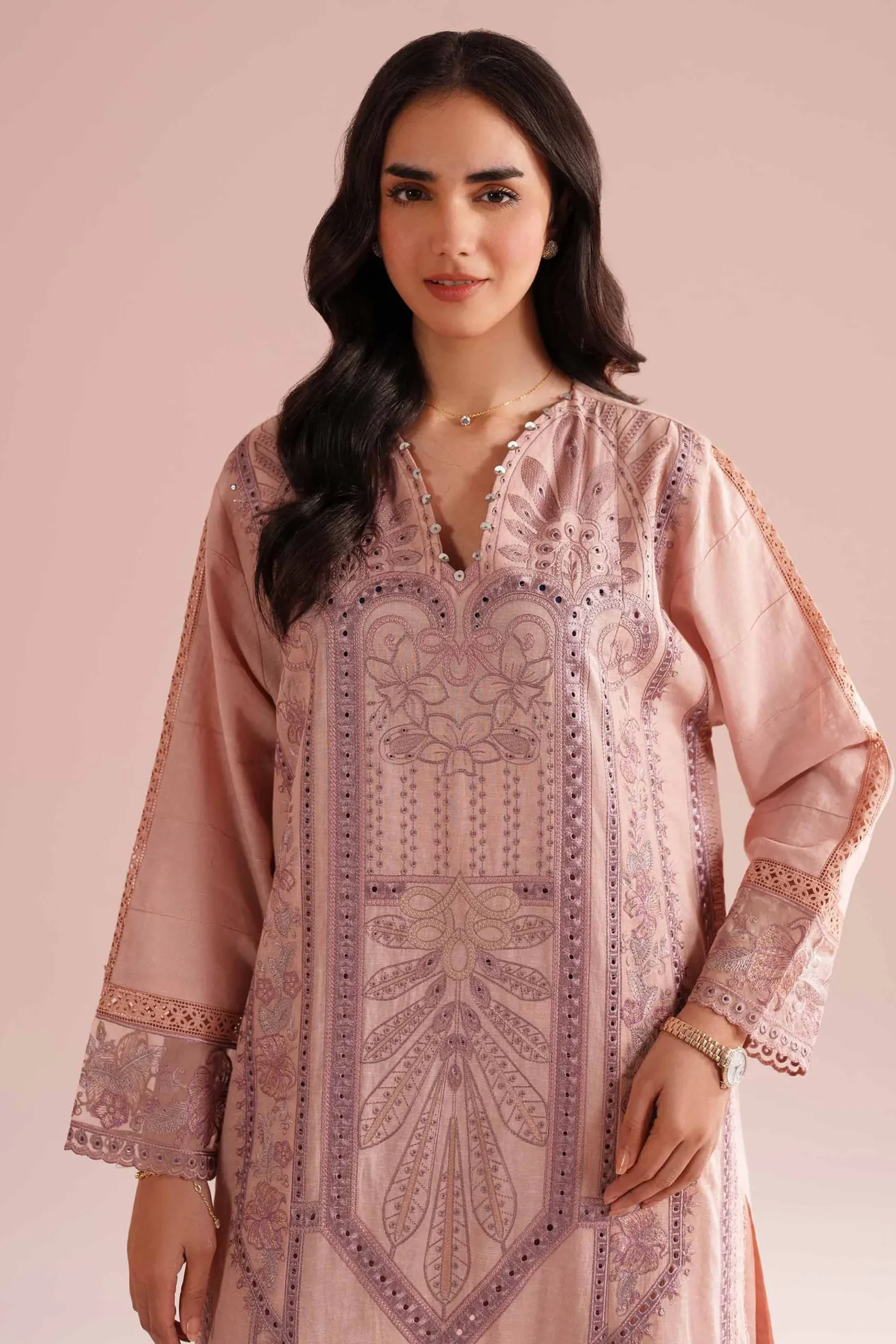2 Piece - Embroidered Suit - PE26-51