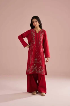 2 Piece - Embroidered Suit - PE26-237