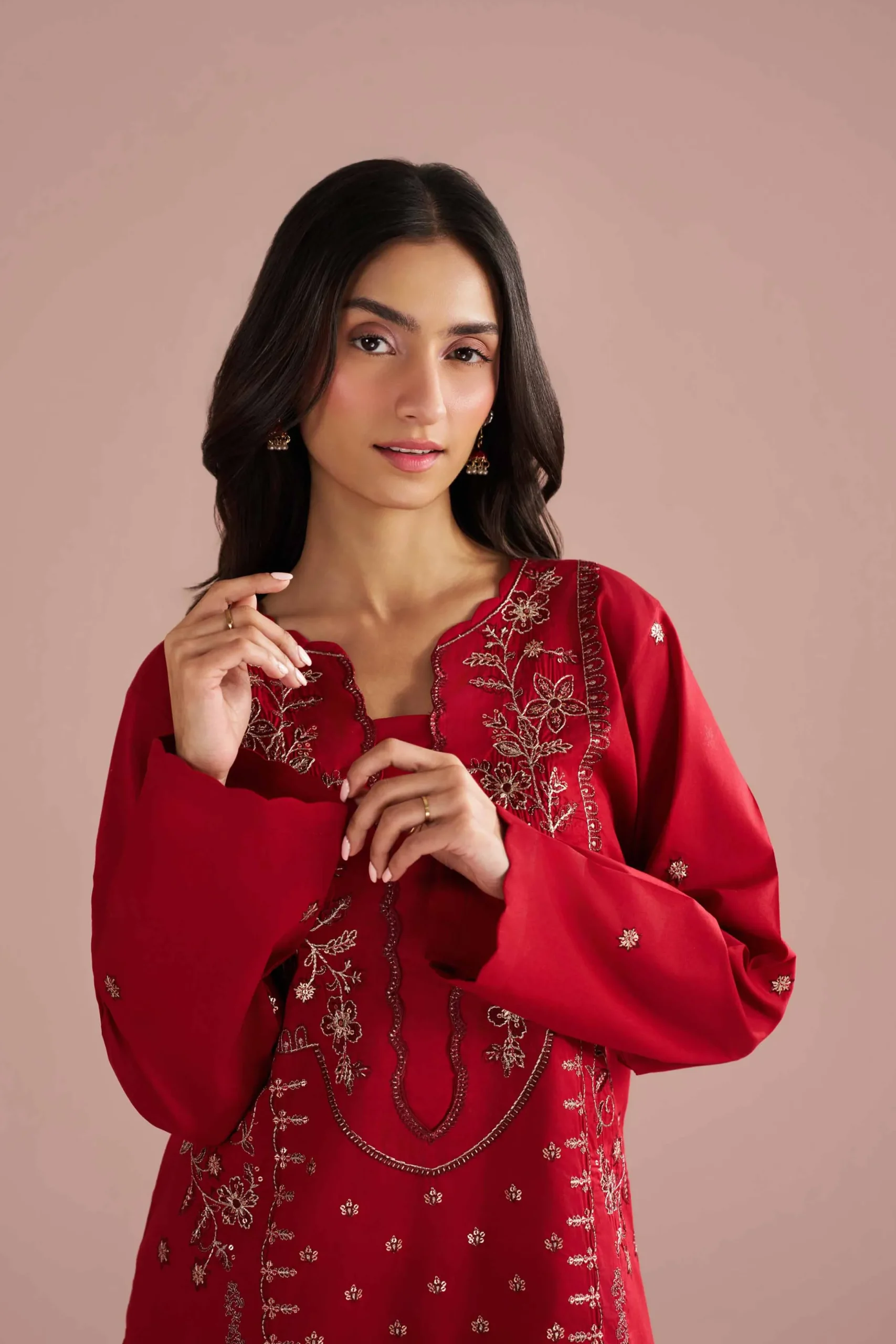2 Piece - Embroidered Suit - PE26-237