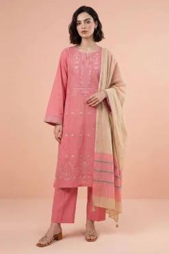 3 Piece - Embroidered Suit - PE26-312