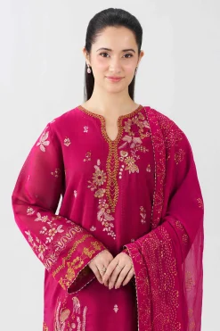 3 Piece - Embroidered Suit - PFE26-34