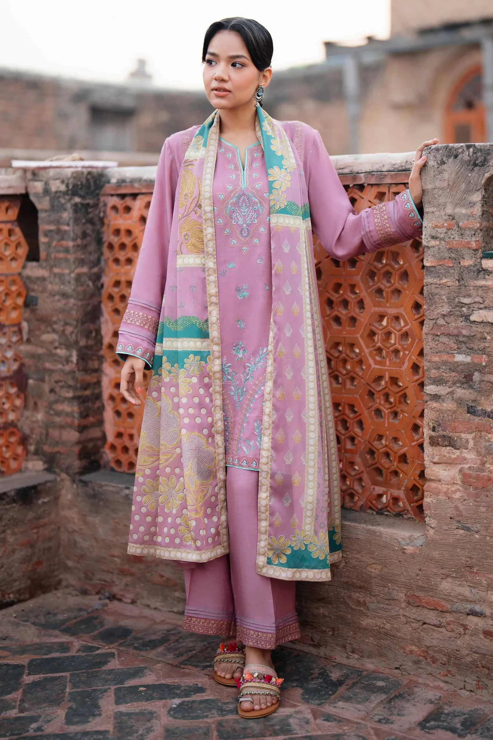 3 Piece - Embroidered Suit - PFE26-01