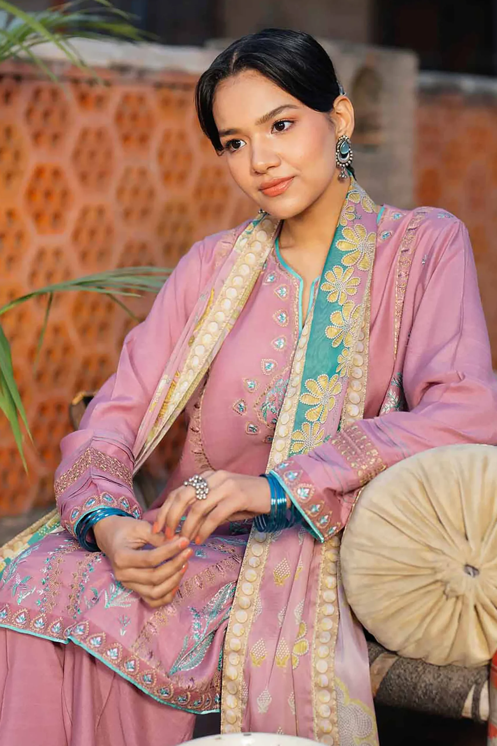 3 Piece - Embroidered Suit - PFE26-01