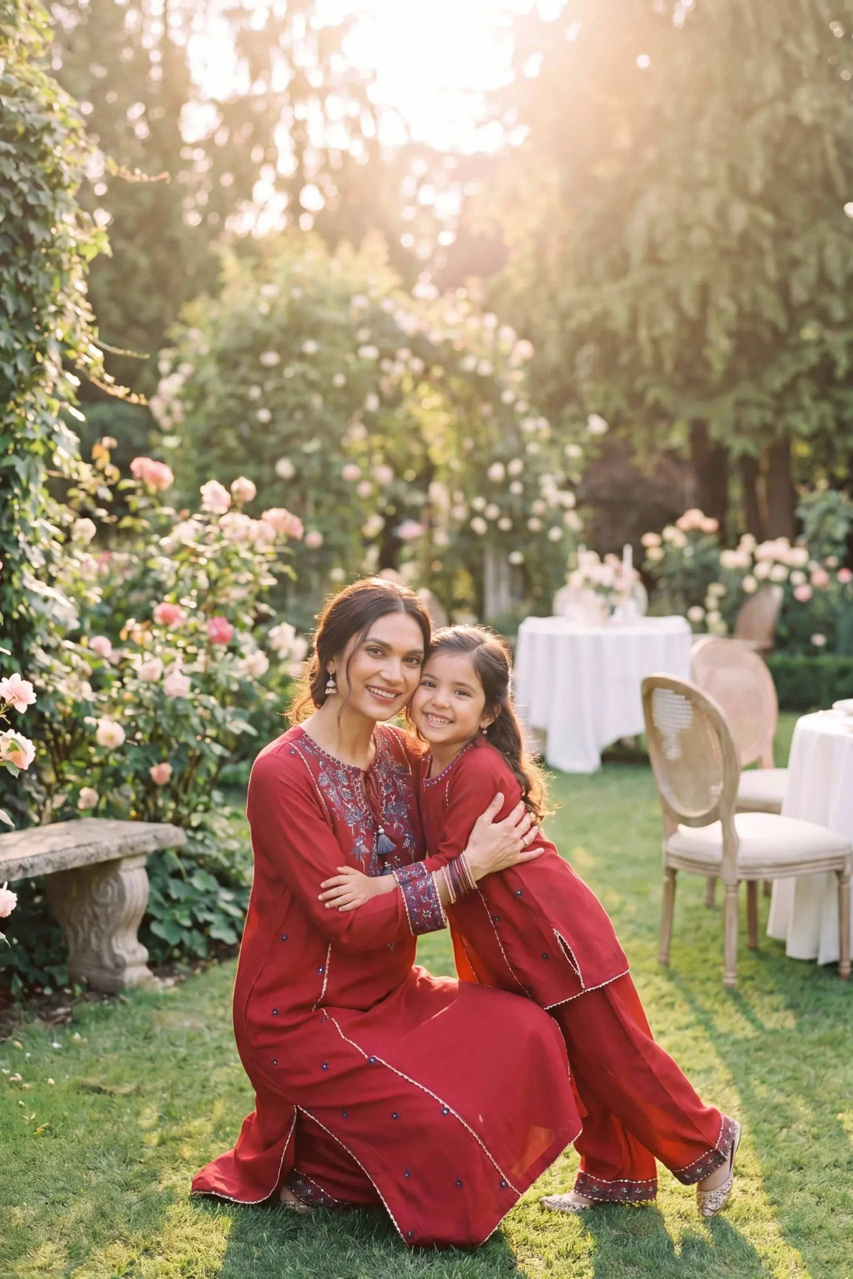 2 Piece - Embroidered Suit - PMD26-12 D