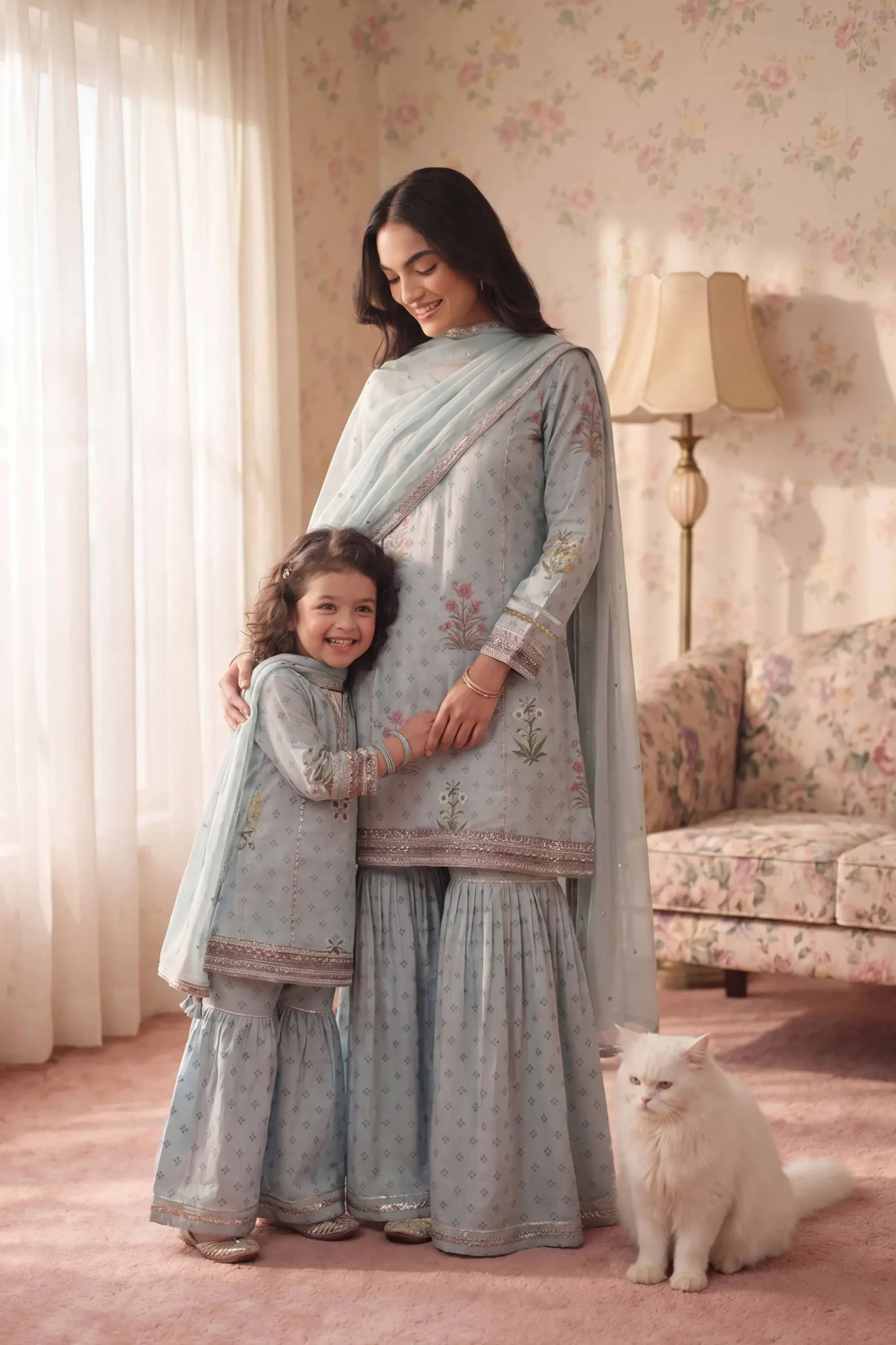 3 Piece - Embroidered Suit - PMD26-43 D