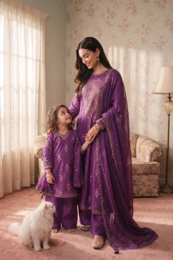 3 Piece - Embroidered Suit - PMD26-39 M