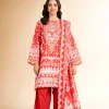 3 Piece - Flatbed Paste Embroidered Suit - 42501662