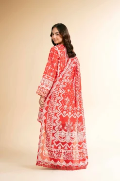 3 Piece - Flatbed Paste Embroidered Suit - 42501662