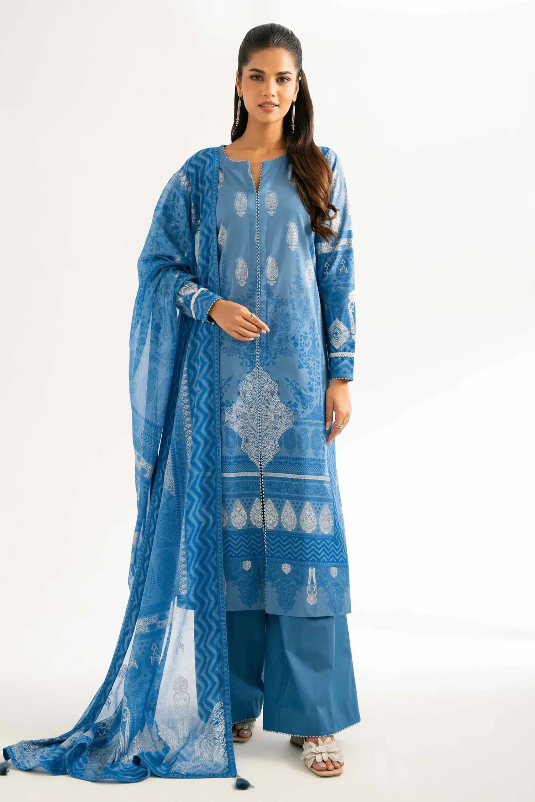 3 Piece - Foil Printed Suit - 42501904