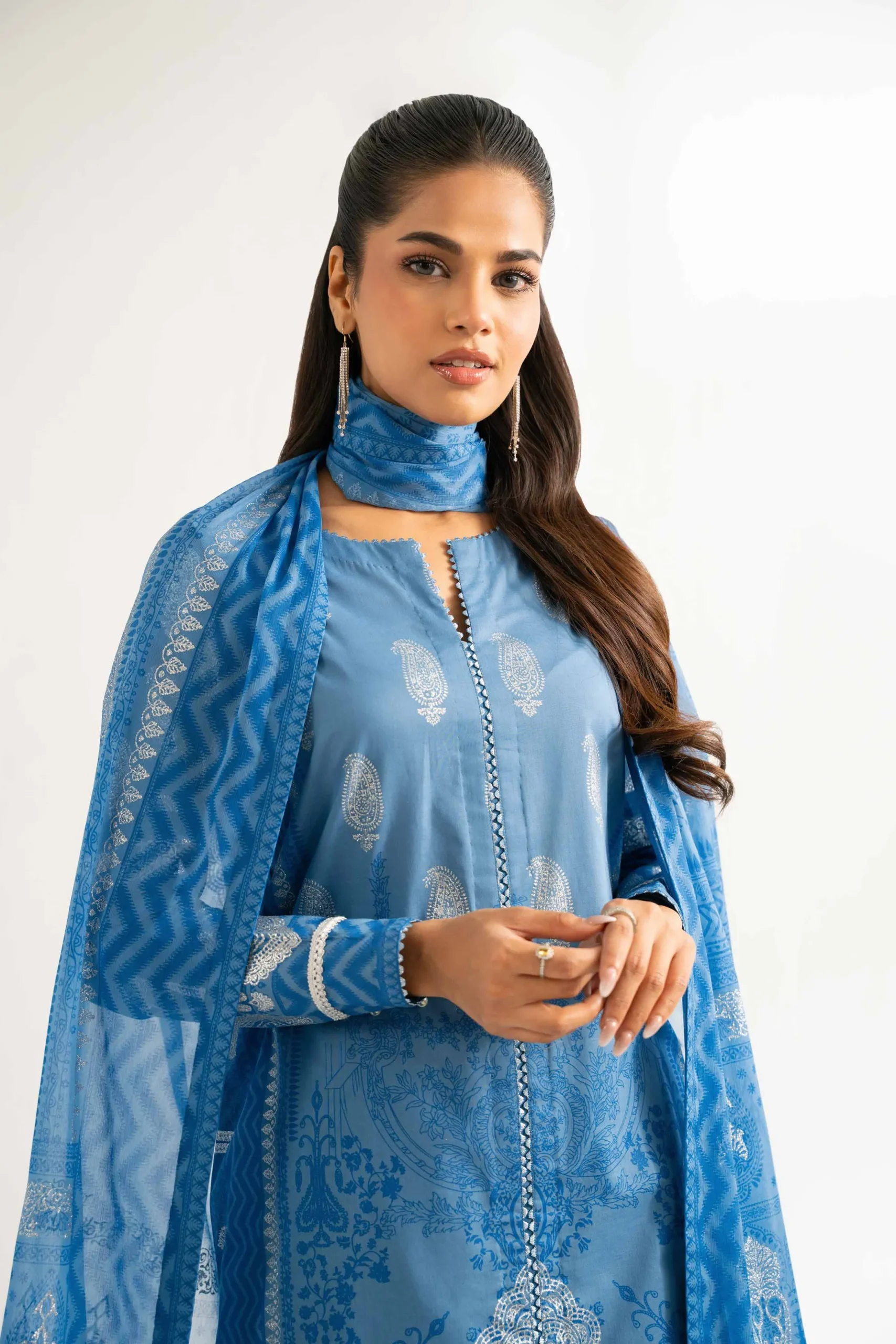 3 Piece - Foil Printed Suit - 42501904