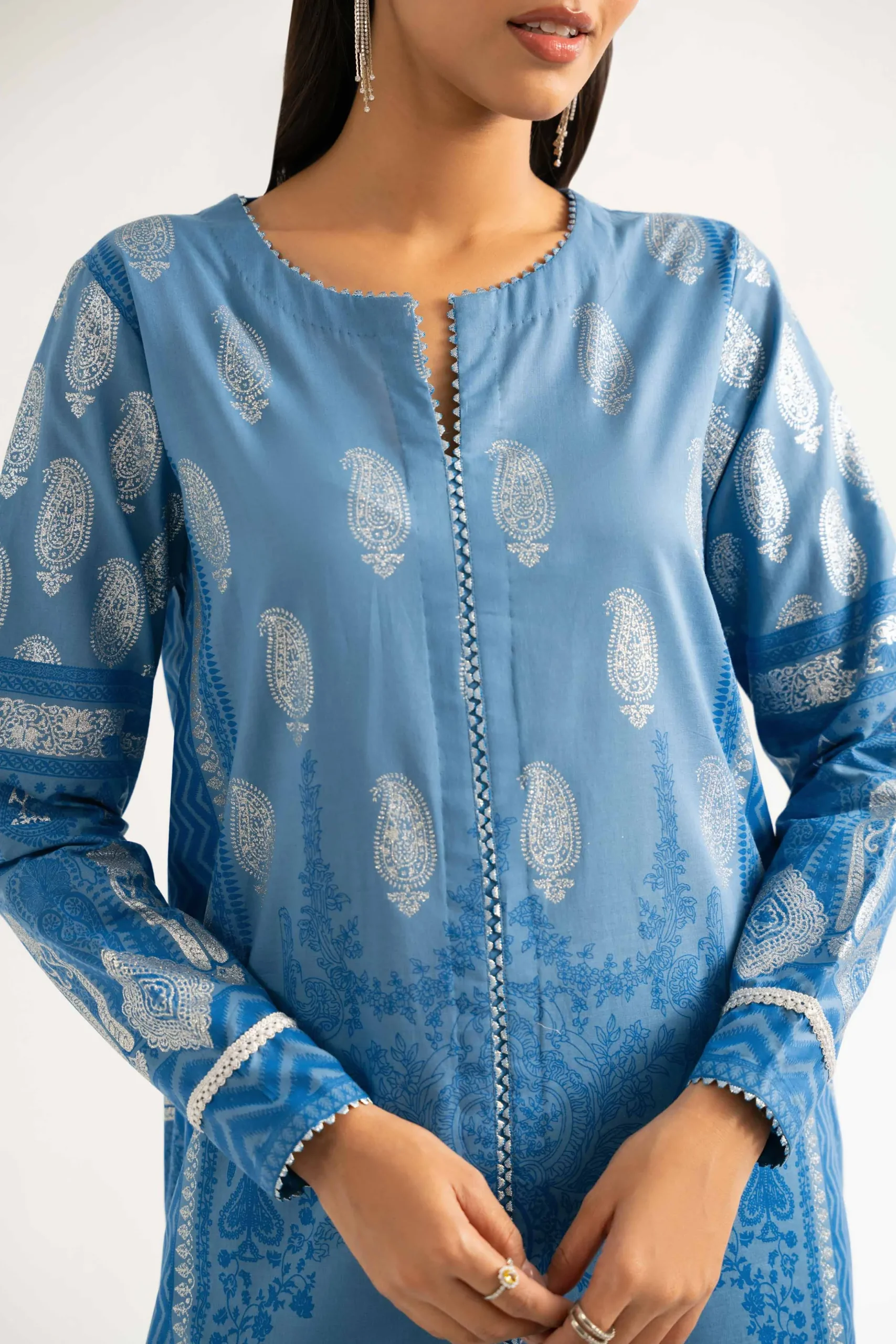 3 Piece - Foil Printed Suit - 42501904