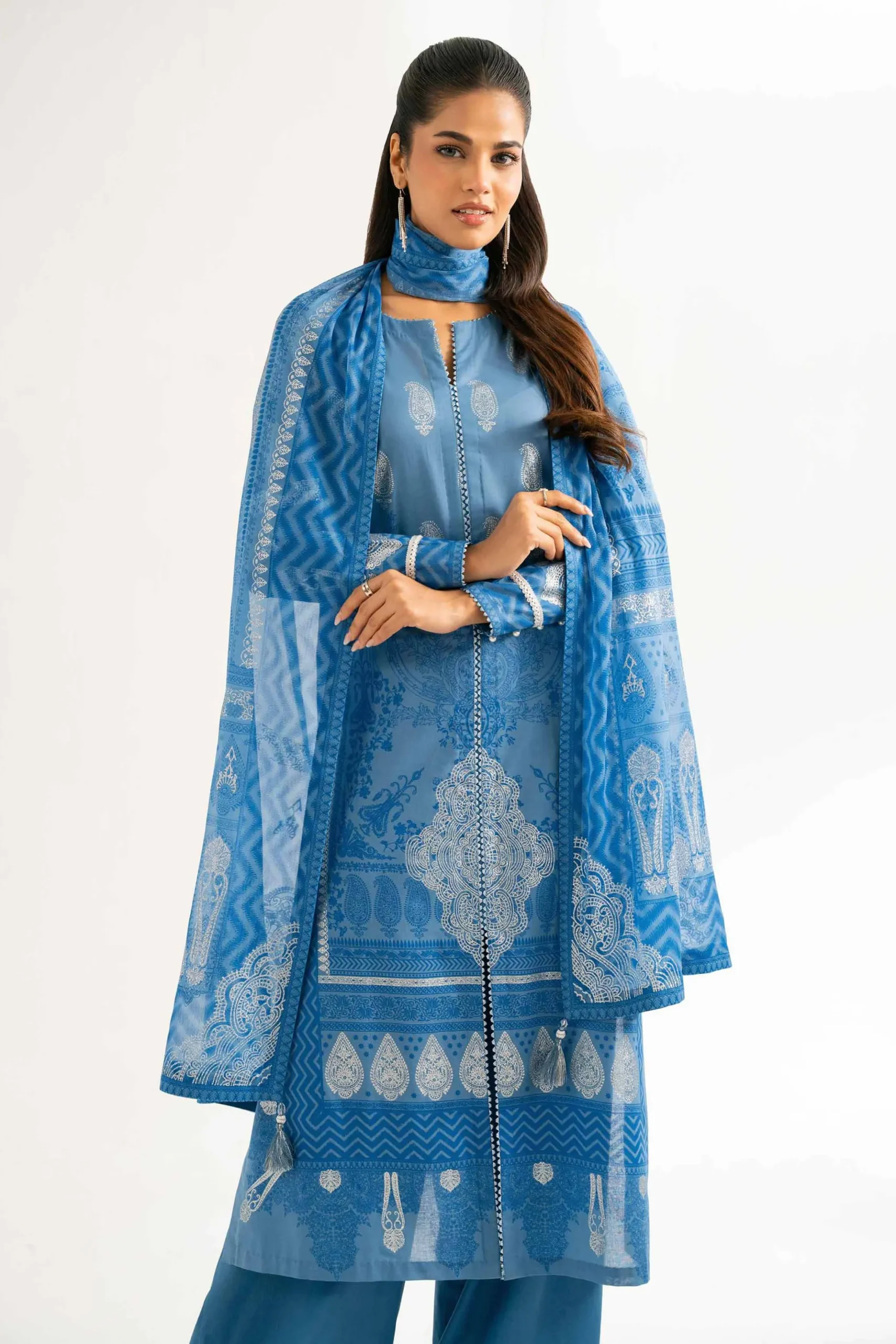 3 Piece - Foil Printed Suit - 42501904