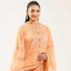 3 Piece - Paste Printed Embroidered Suit - 42501856