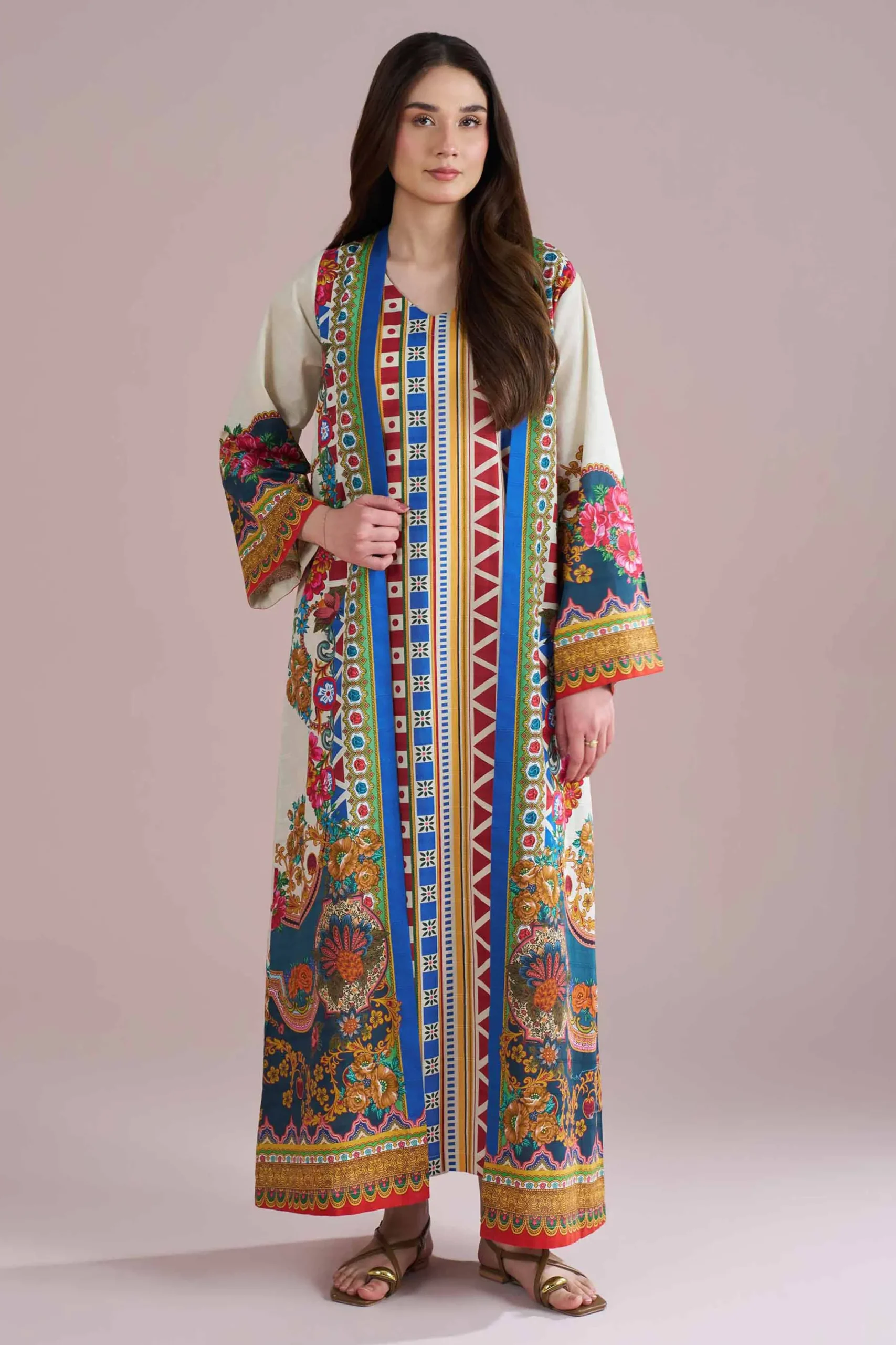 2 Piece - Printed Dress - FE26-47