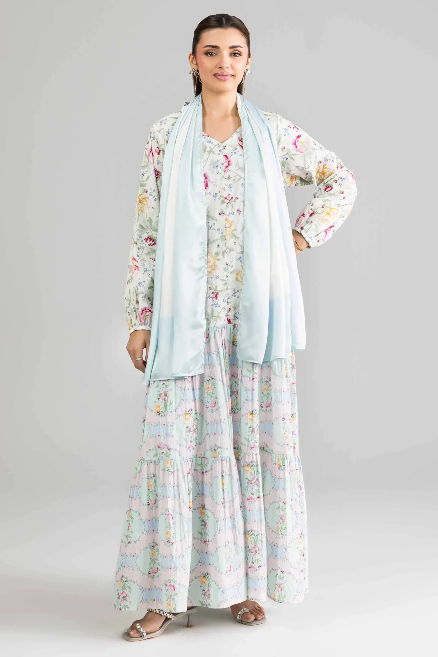 2 Piece - Printed Dress - FE26-24