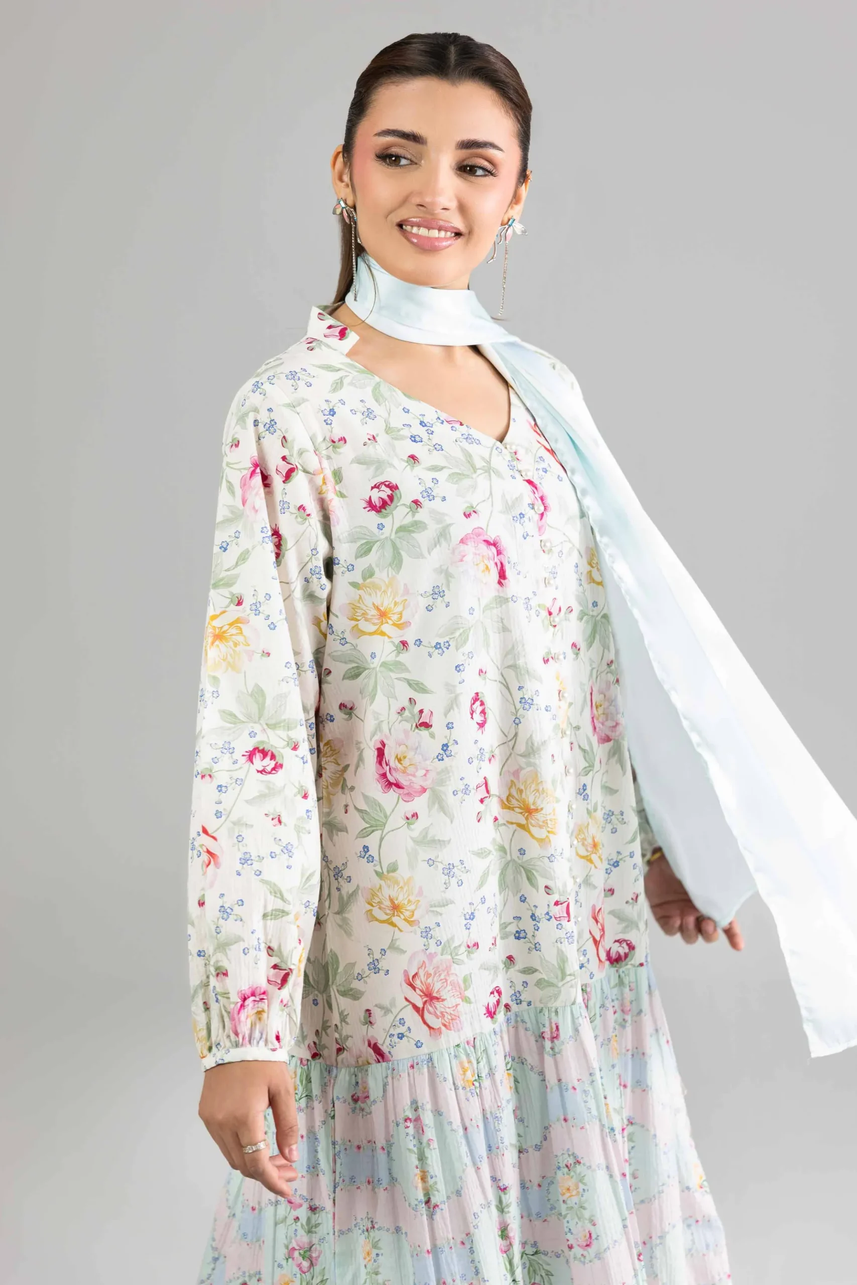 2 Piece - Printed Dress - FE26-24