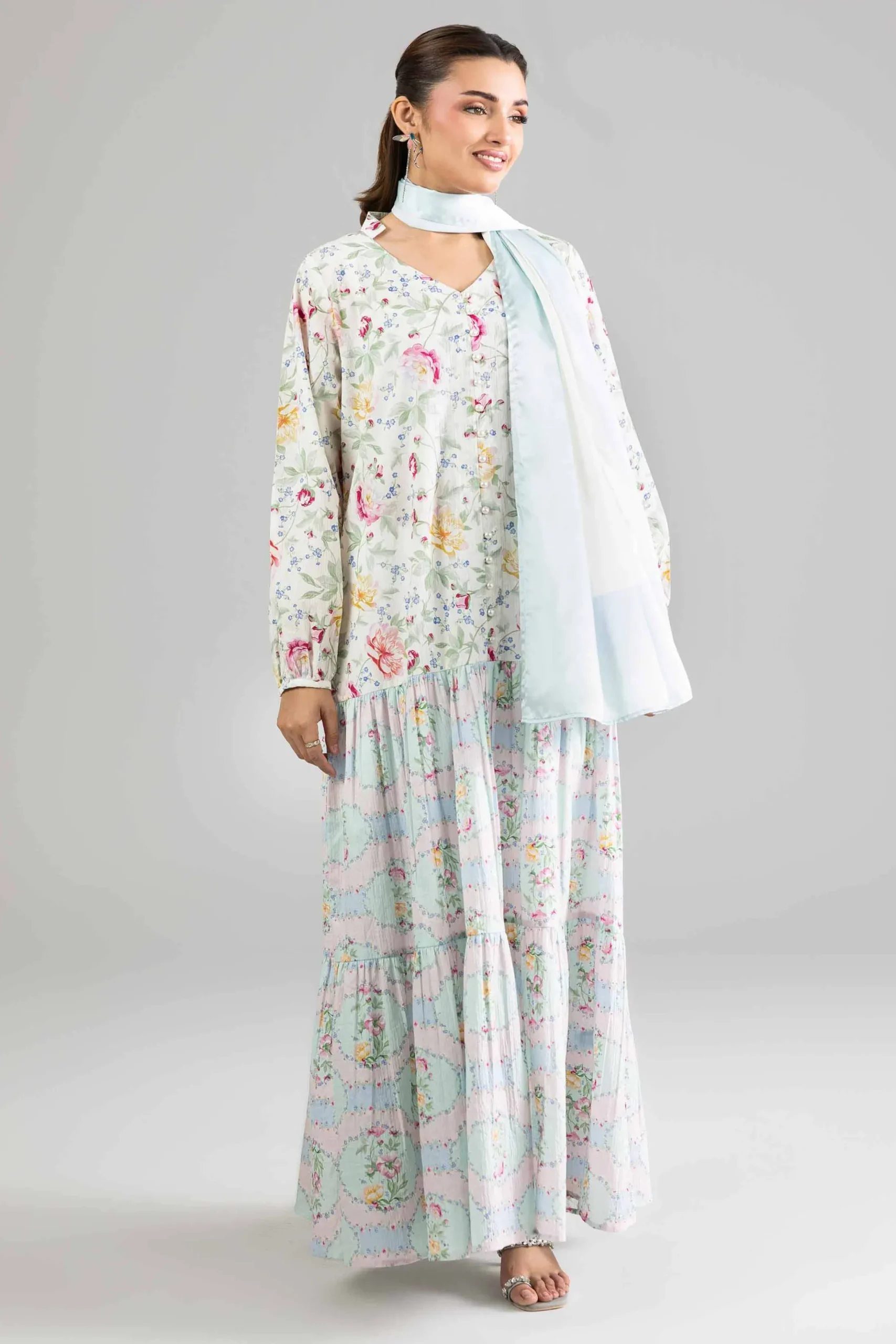2 Piece - Printed Dress - FE26-24