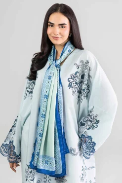 2 Piece - Printed Embroidered Shirt - FE26-68