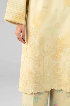 3 Piece - Printed Embroidered Suit - 42601808