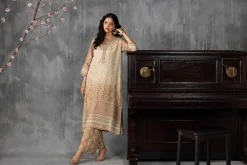 2 Piece - Printed Embroidered Suit - KFE26-62