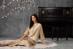 2 Piece - Printed Embroidered Suit - KFE26-62