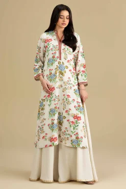 2 Piece - Printed Embroidered Suit - KFE26-209