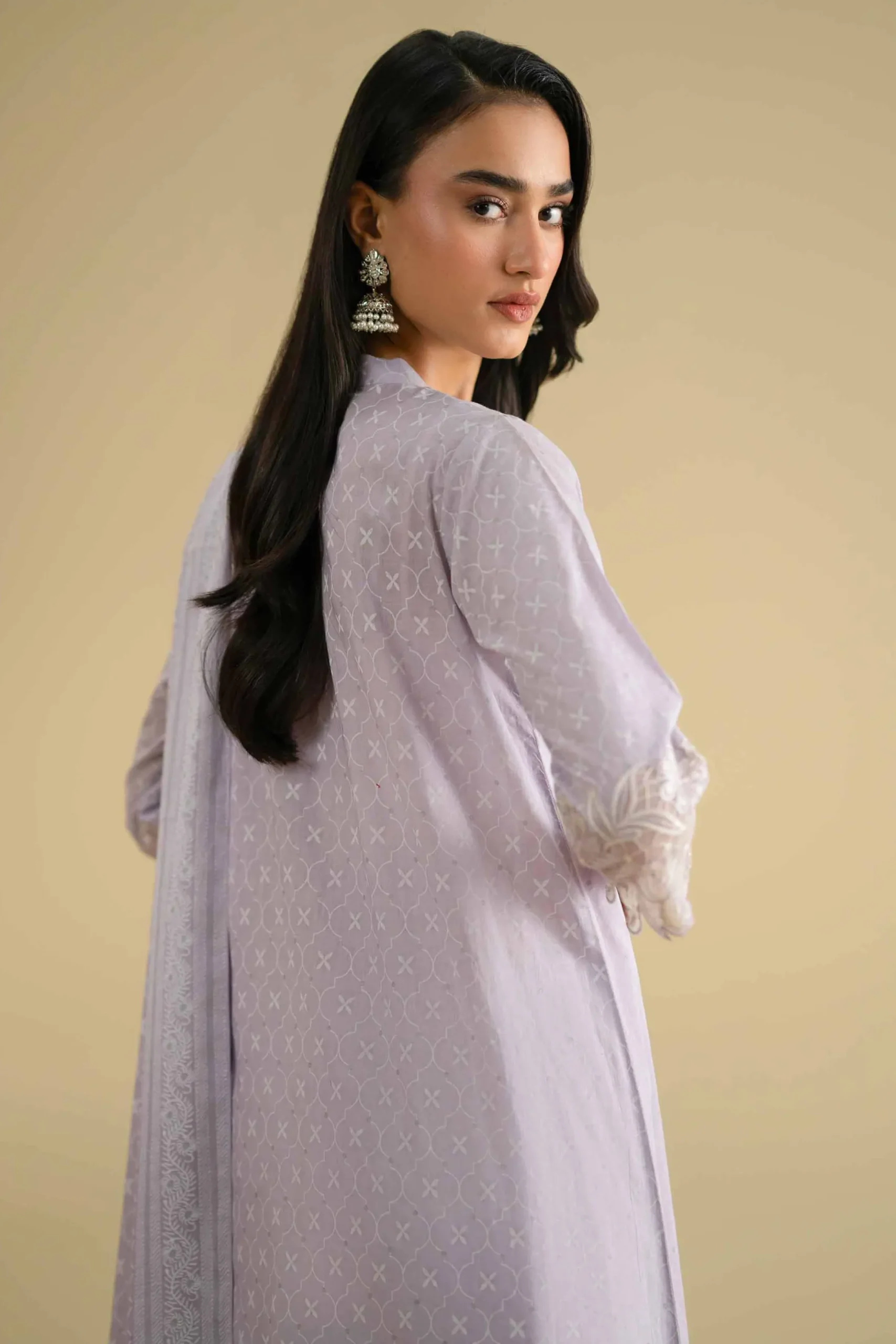 2 Piece - Printed Embroidered Suit - KFE26-28