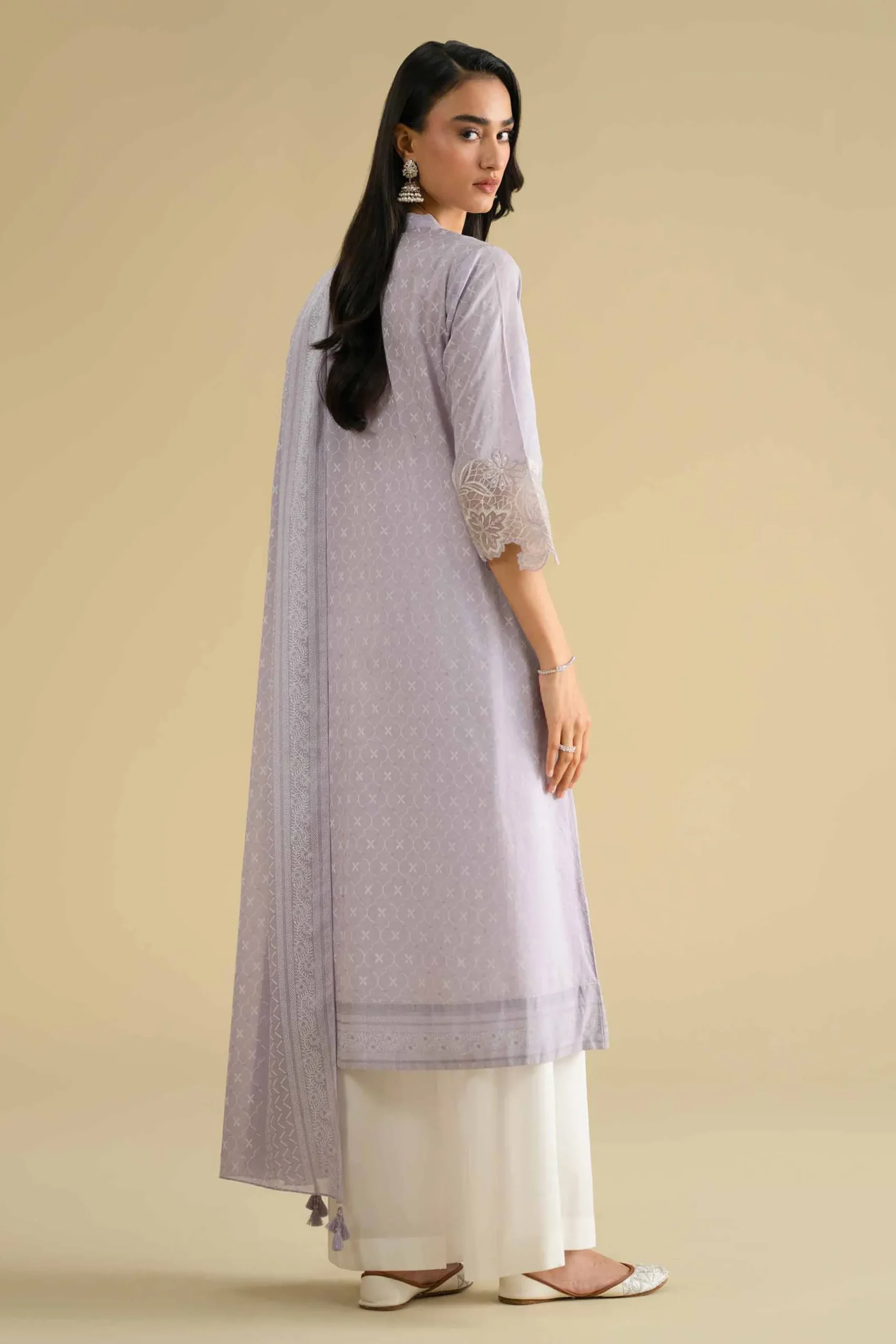 2 Piece - Printed Embroidered Suit - KFE26-28
