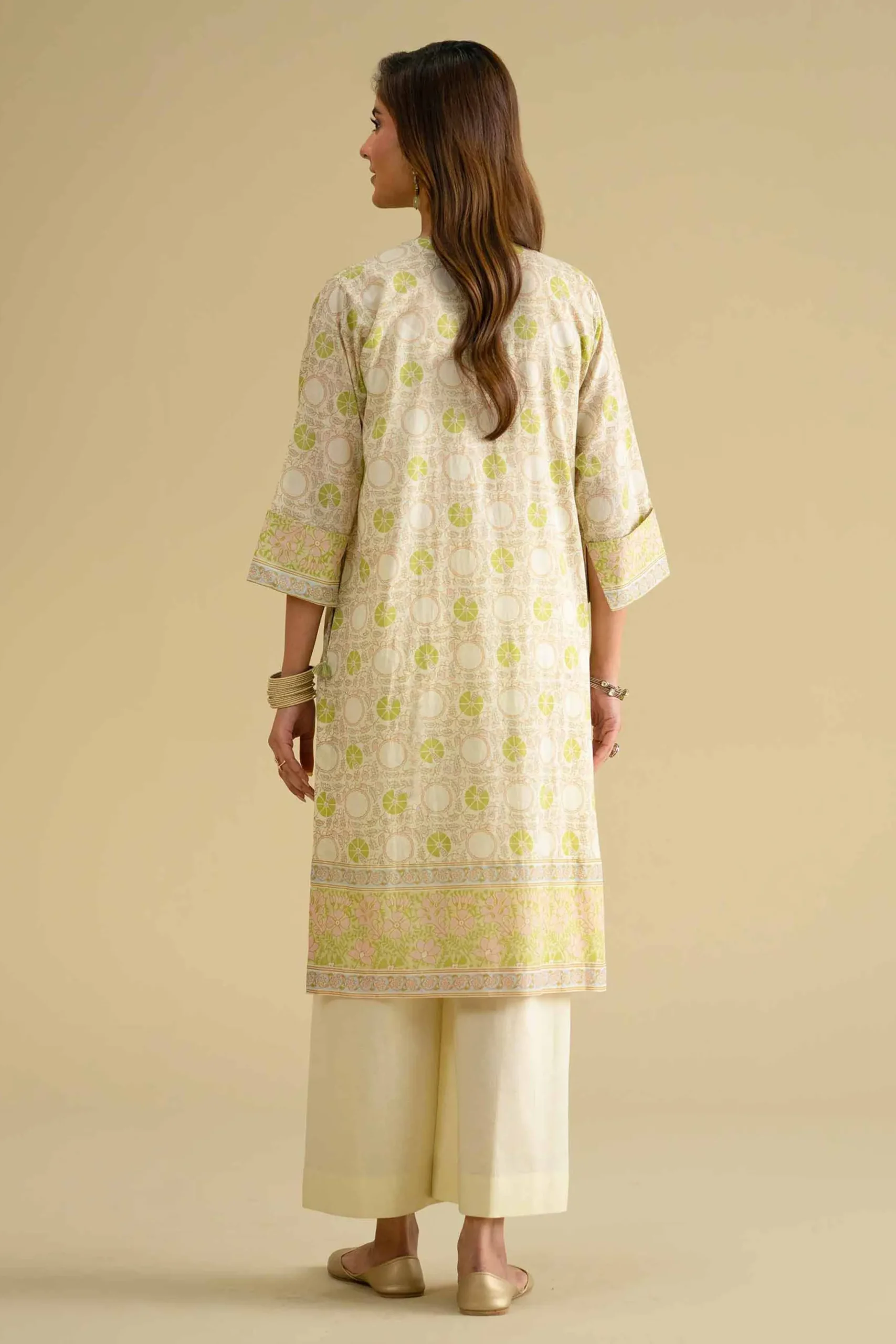 2 Piece - Printed Embroidered Suit - KFE26-63