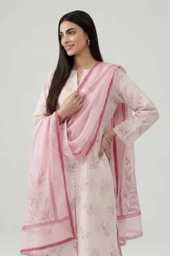 3 Piece - Printed Embroidered Suit - KFE26-107