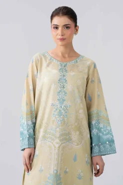 2 Piece - Printed Embroidered Suit - PE26-591