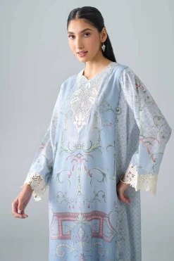 2 Piece - Printed Embroidered Suit - PE26-484