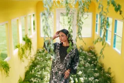 2 Piece - Printed Embroidered Suit - PE26-487