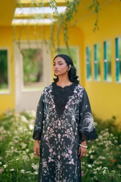 2 Piece - Printed Embroidered Suit - PE26-487