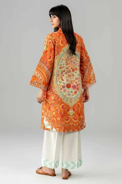 2 Piece - Printed Embroidered Suit - PE26-590