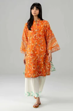 2 Piece - Printed Embroidered Suit - PE26-590