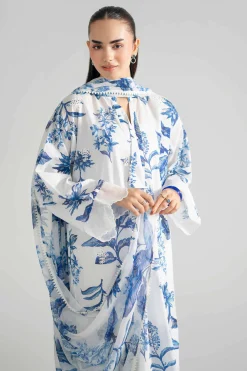 3 Piece - Printed Embroidered Suit - PE26-494