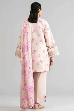 3 Piece - Printed Embroidered Suit - 42601857