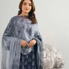 3 Piece - Printed Embroidered Suit - 42502029