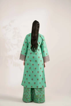 2 Piece - Printed Embroidered Suit - 42502846