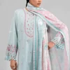 3 Piece - Printed Embroidered Suit - 42601539