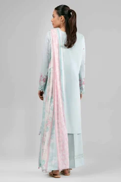 3 Piece - Printed Embroidered Suit - 42601539
