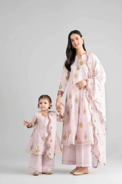 3 Piece - Printed Embroidered Suit - PMD26-44 M