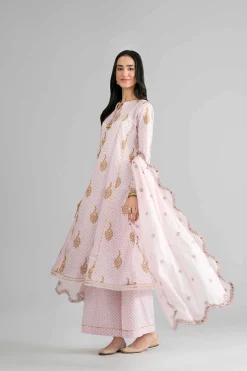 3 Piece - Printed Embroidered Suit - PMD26-44 M