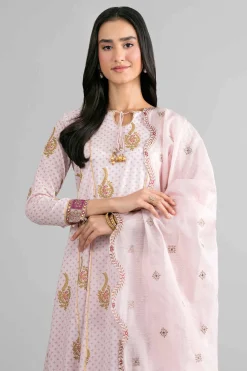 3 Piece - Printed Embroidered Suit - PMD26-44 M