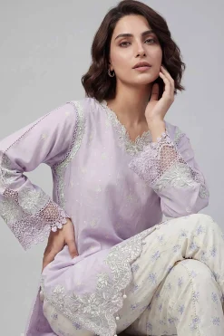 2 Piece - Printed Embroidered Suit - 42601667